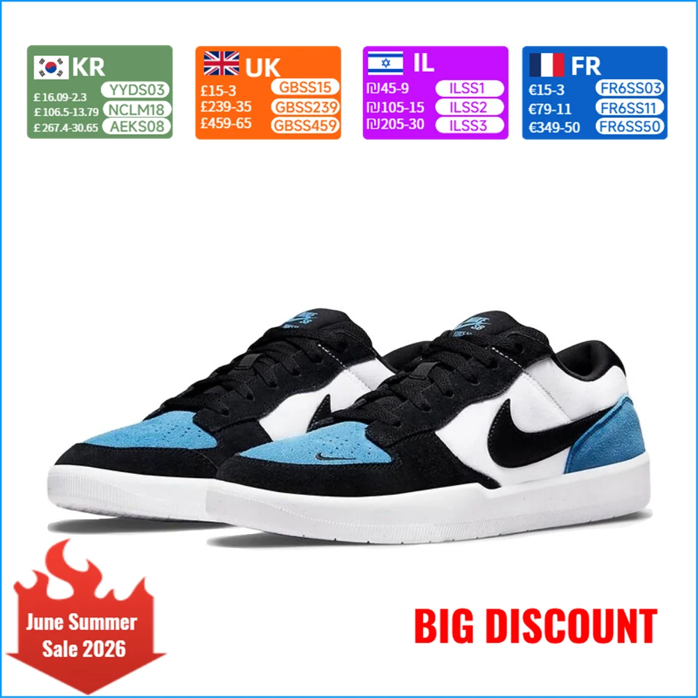 

Nike SB Force 58 Unisex Skateboarding Shoes Durable Suede Classic Retro Comfort Sneakers CZ2959-400