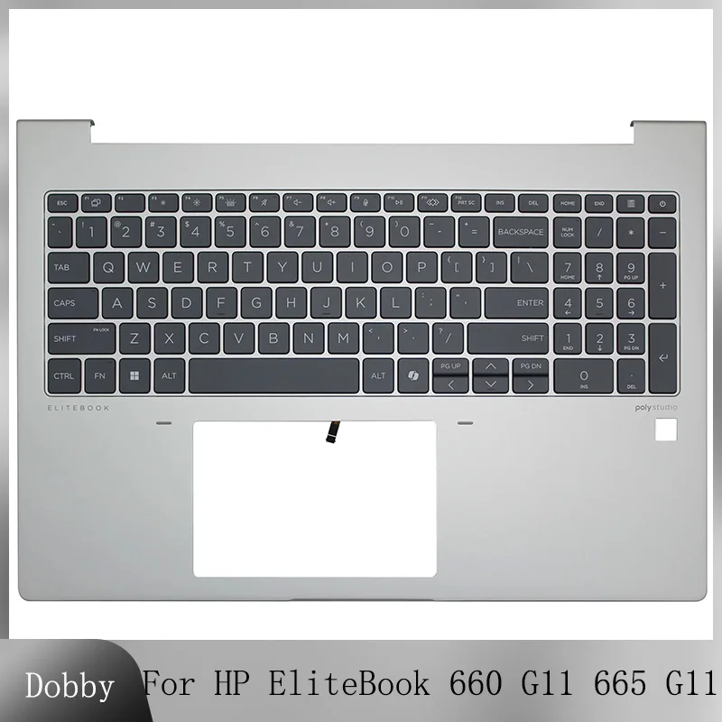 

Original New Replacement Keyboard For HP EliteBook 660 G11 665 G11 N97246-001 Laptop Palmrest Upper Cover Case Backlit Keyboard