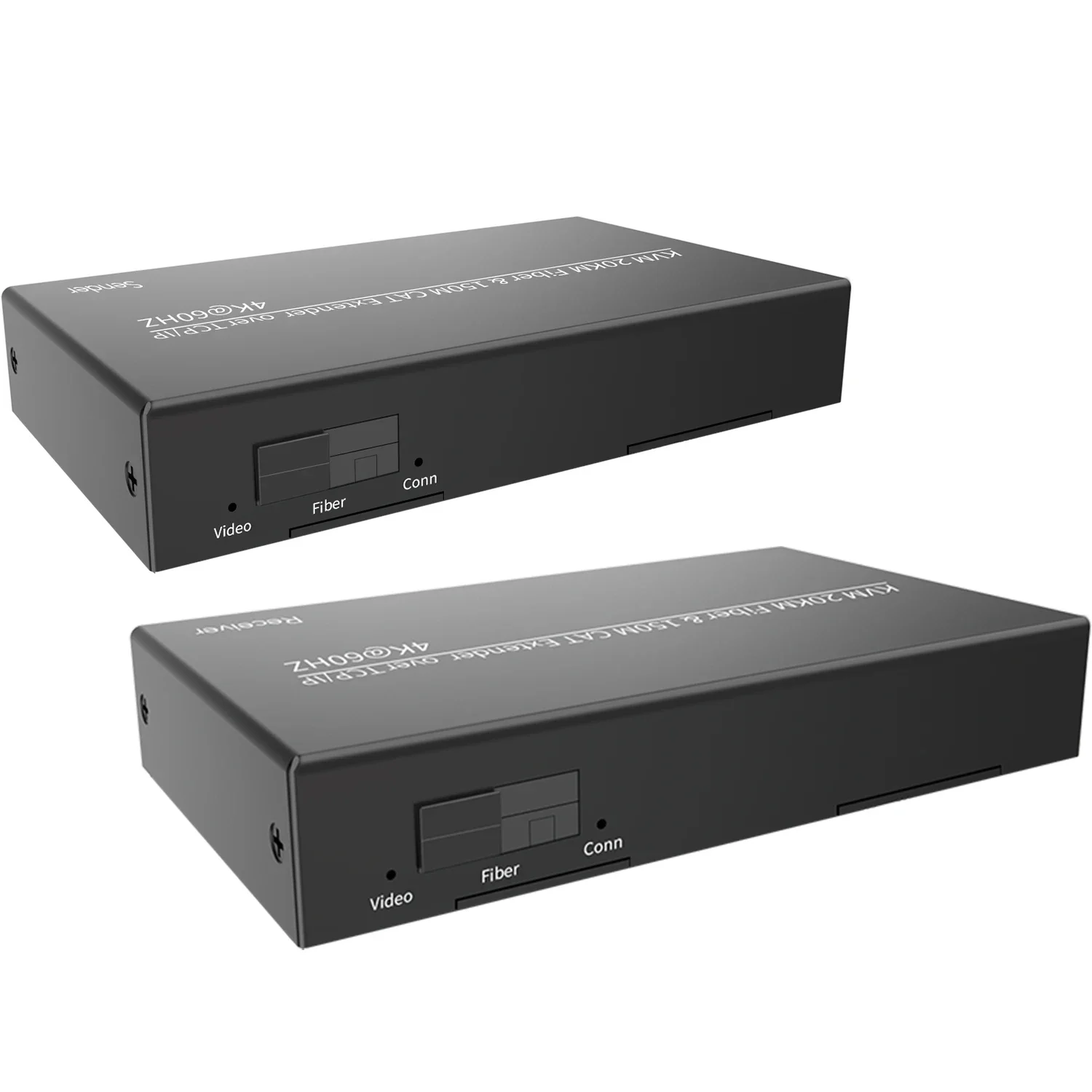 4K 60Hz 20KM KVM 광섬유 송수신기 트랜시버 150M HDMI 이더넷 케이블 연장기 USB 키보드 마우스 지원 1:다