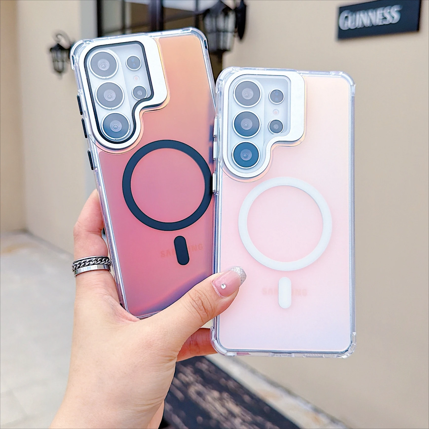 

Chameleon Kickstand Phone Case with Lens Guard Shockproof Protection For Samsung S26 S25 S24 Plus Ultra A57 A56 A37 A36 A26 A17