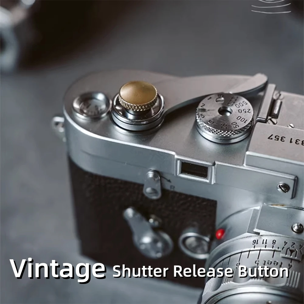 Vintage Metal Camera Shutter Button for Fuji XT5 XT50 XPro3 XM5 XE5 X100VI XPRO2 XT4 XT3 Leica Q3 Olympus Nikon ZF Accessories