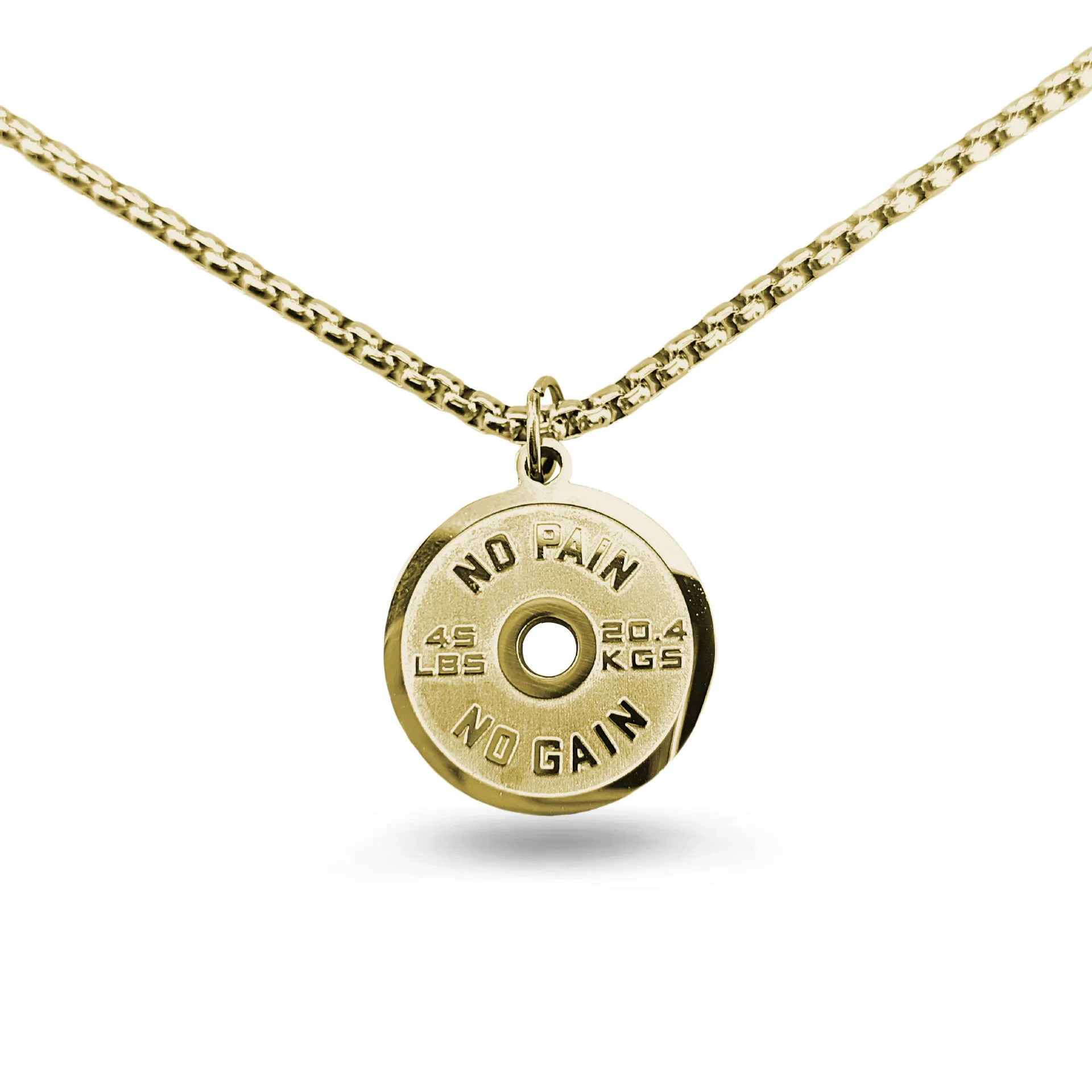 Men's STAINLESS STEEL Weightlifting Plate Barbell Dumbbell Necklace Fitness Gym Pendant Necklace Bodybuilding Inspirational Gift