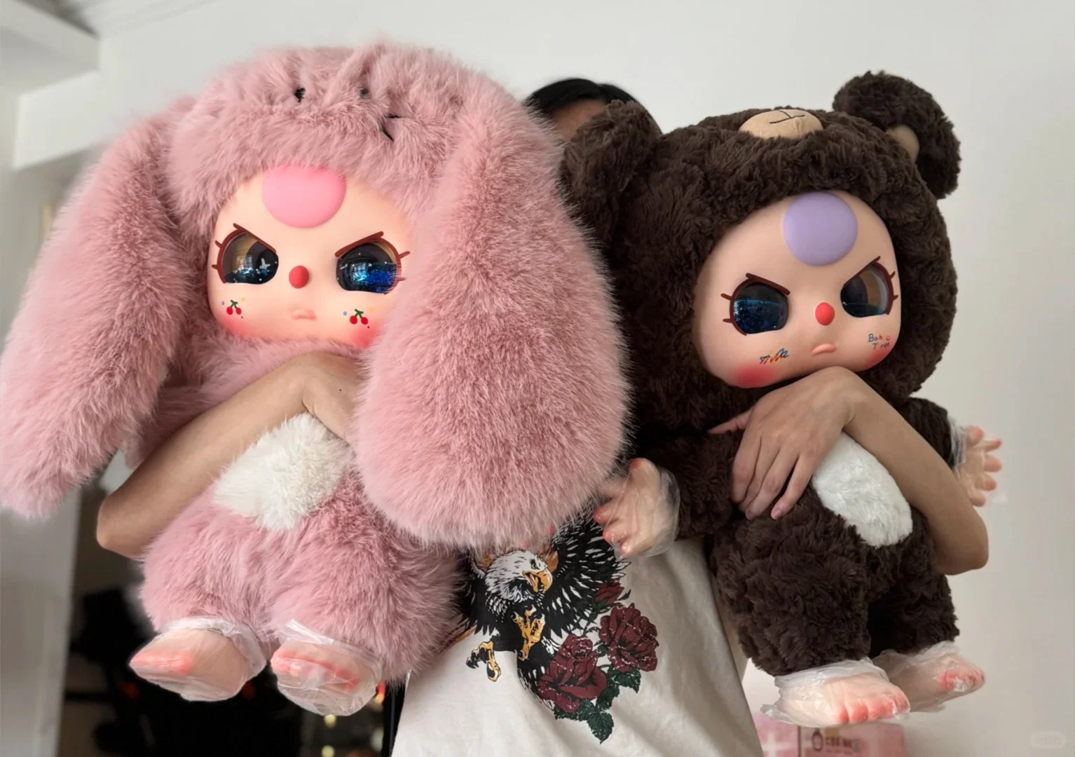 

Genuine 1000% V1 Baby Three Big Baby Doll Handmade Blind Box Trendy Play Cute Desktop Room Ornament Children Birthday Toys Gifts