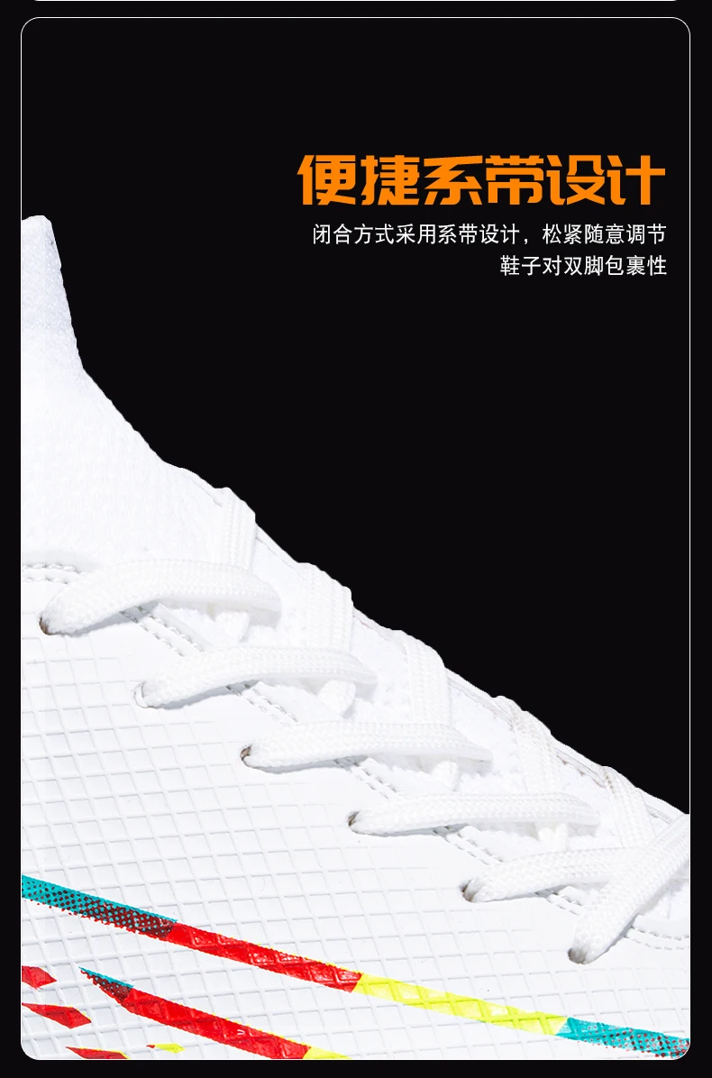 Men Soccer Shoes TF/FG Cleats Football Boots Anti-slip Grass Training Match Futsal Sports Shoes Kids Soccer Sneakers Size 35-45