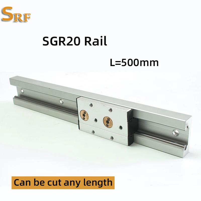 

Wood working machinery aluminum profile built in double axis linear guide SGR20 roller slide rail L=500mm SGB20 wheel block