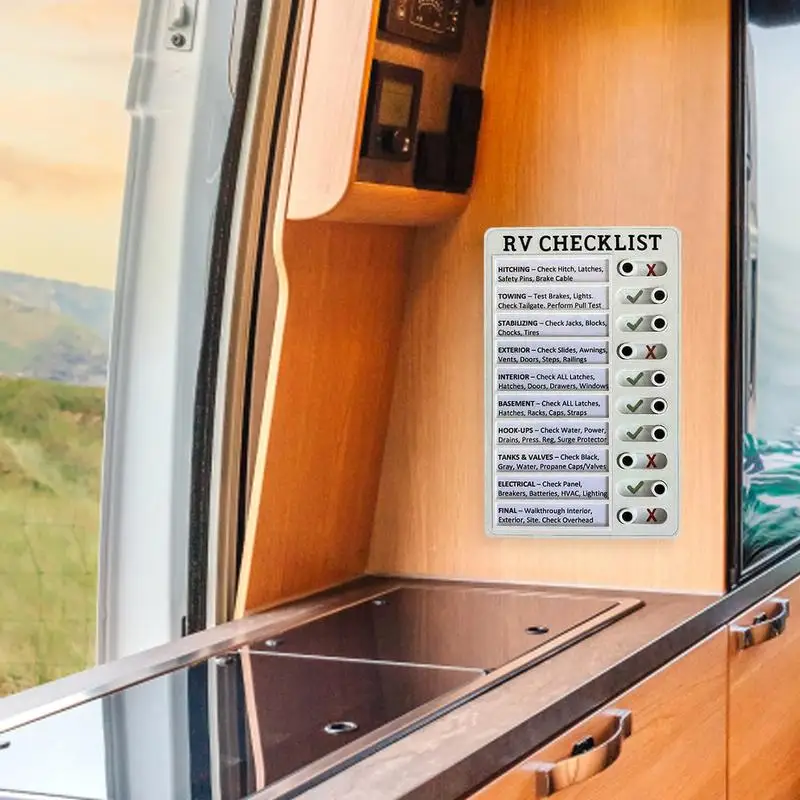 Klusjes Draagbare Memo Board Herbruikbare Rv Checklist Dagelijkse Zaken Checklist Bord Met Schuifregelaar Afneembare Vorm Om Lijst Notitieblok Te Doen