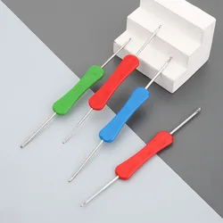 1-4pcs Double Ended Crochet Hook Plastic Shank Metal Home Use Sweater Shoe Hat Tool Needles Crochet For Knitting And Accessories