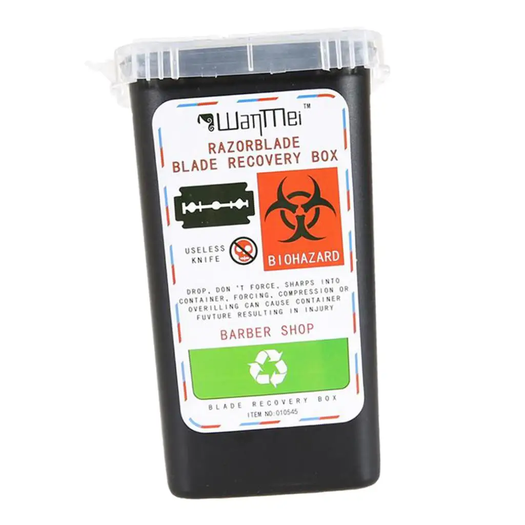 Contenedor de eliminación de agujas Biohazard, contenedor pequeño de plástico, 2-4 paquetes