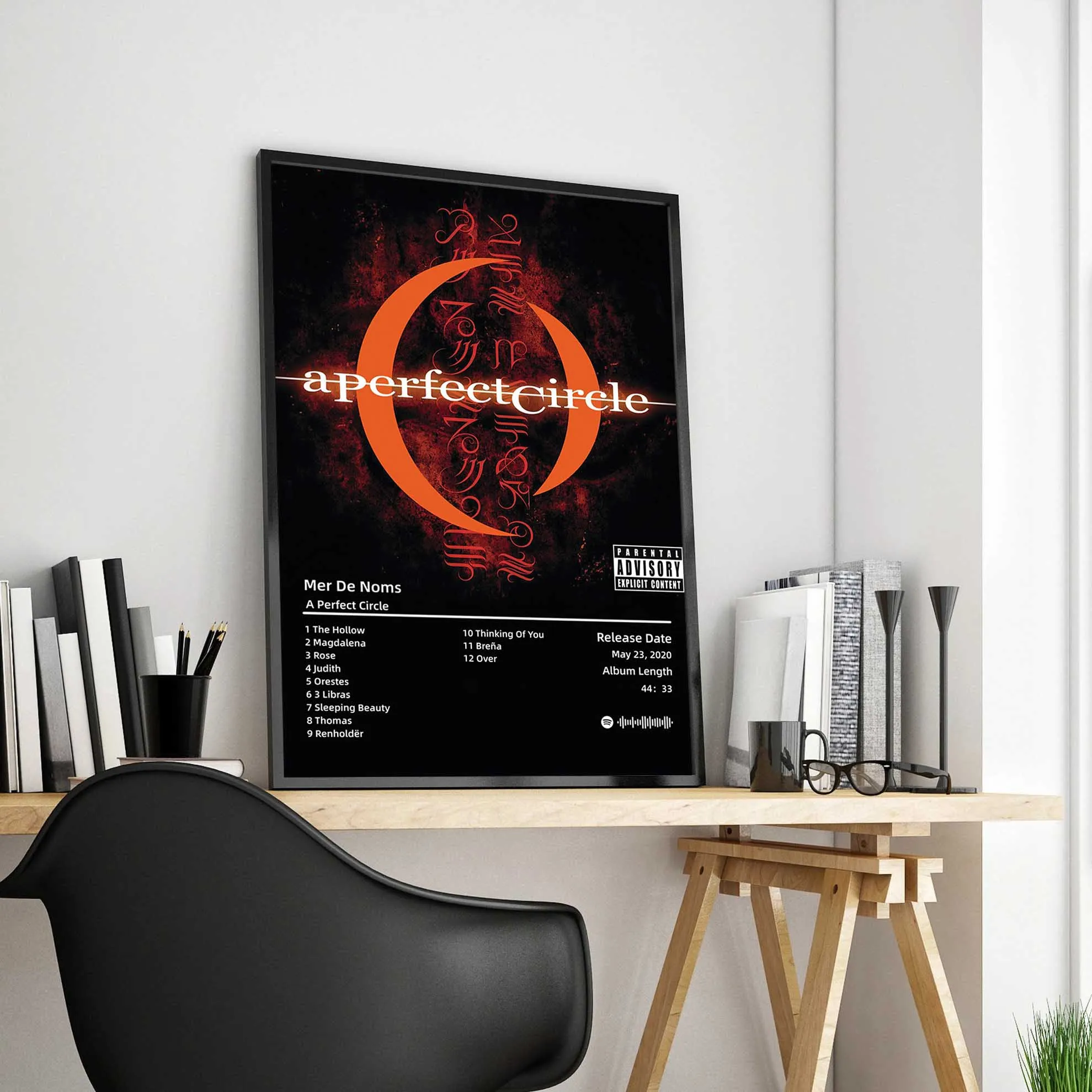 Retro Rock Band A Perfect Circle Album Poster Aesthetic Music Mer De Noms Rapper Canvas Print Wall Art Home Office Room Decor
