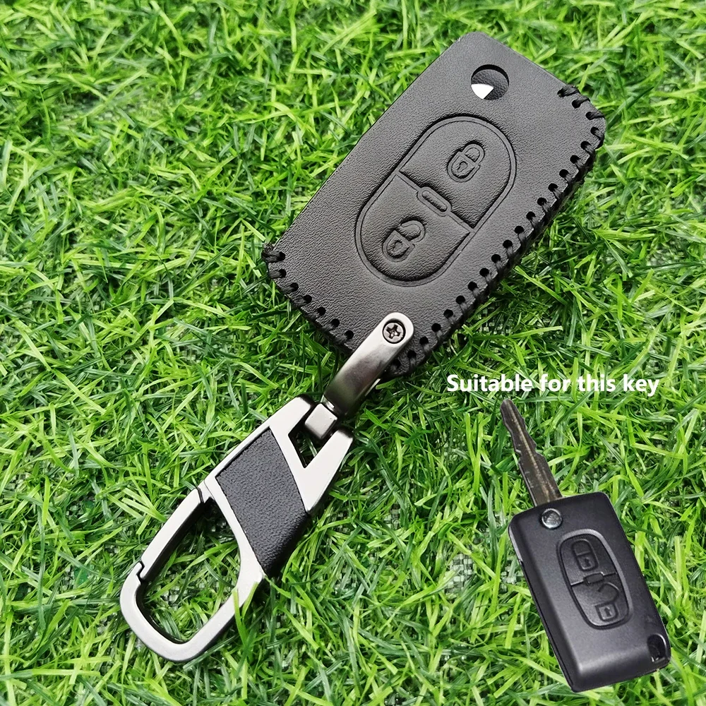 Fashion New Car Flip Key Case Cover Shell Fob for Peugeot 107 207 307 308 407 607 3008 5008 for Citroen Xsara Picasso C5 C6 C8