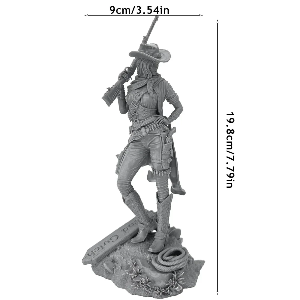 Jane the Gunslinger 1:12 Miniature Resin Model Kit Unpainted Plastic Model Kit a1655