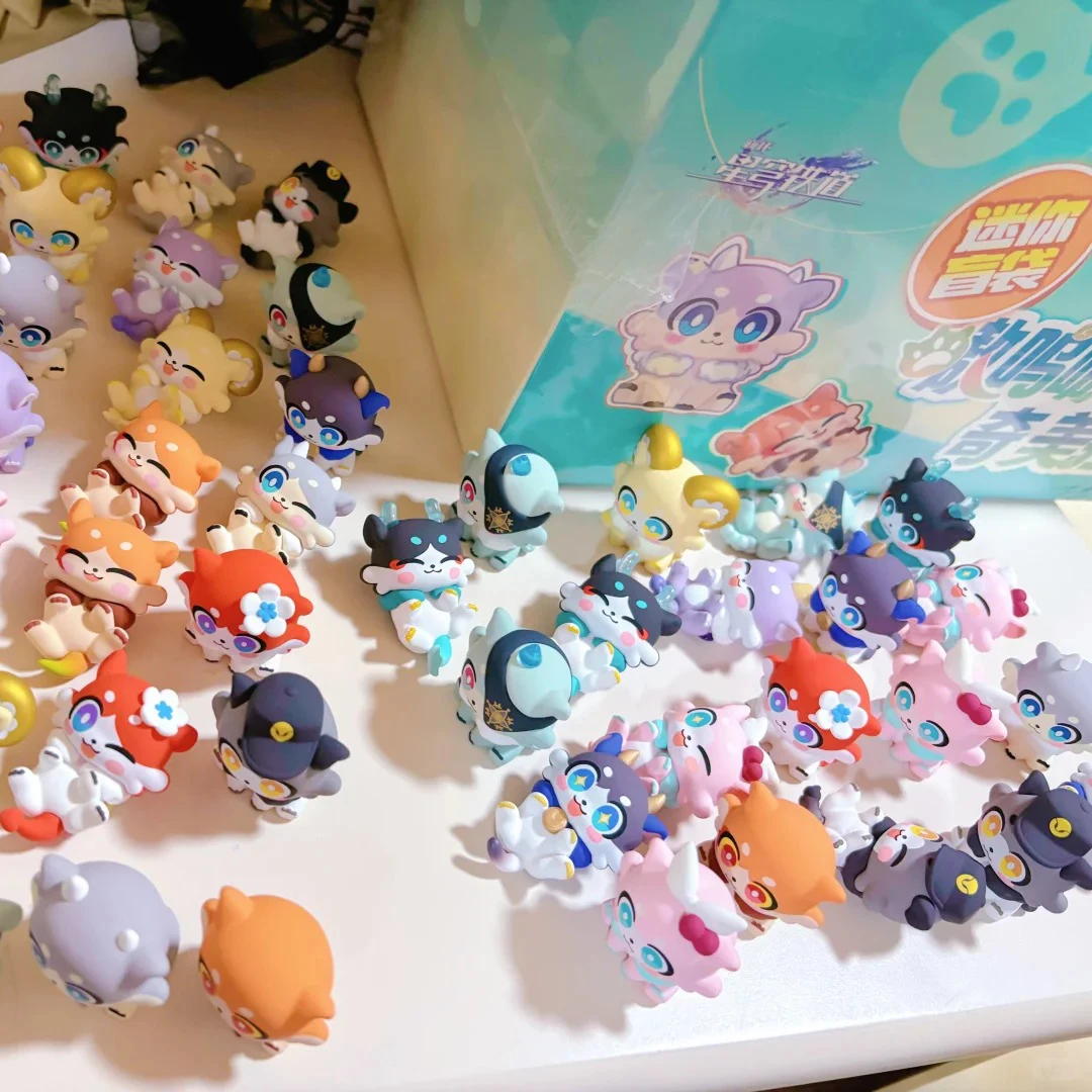 

Новая мини-фигурка Mihoyo Honkai Star Rail Aowu Series, слепая коробка, милая фигурка, слепая сумка, набор для украшения стола для девочек, игрушки