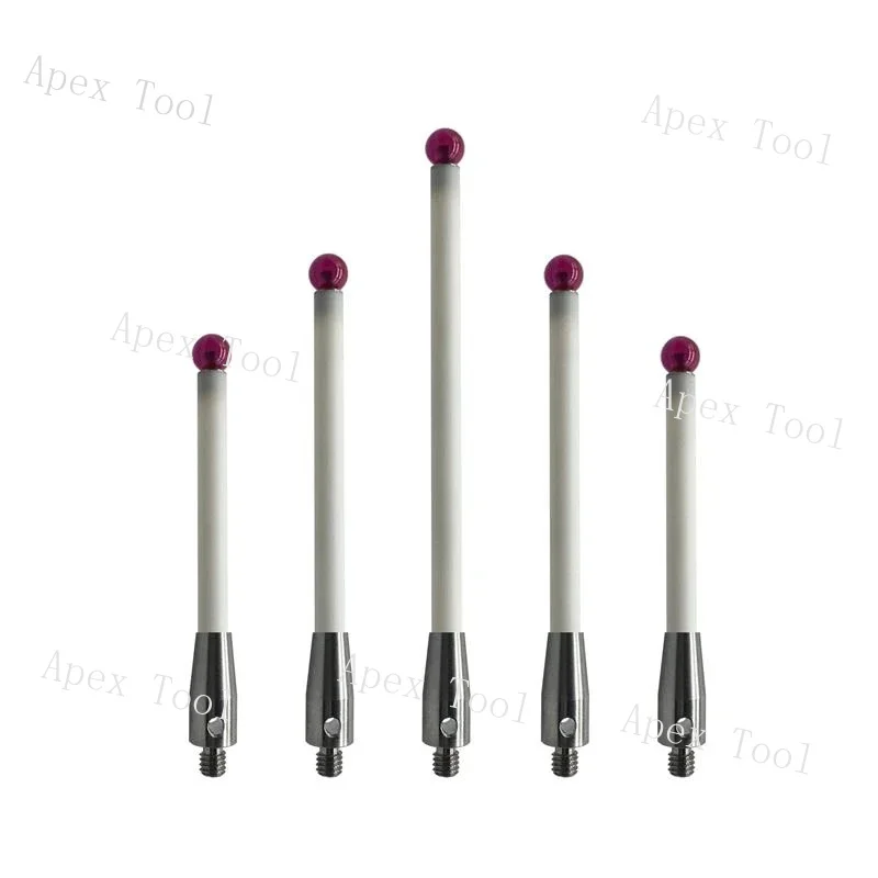 

M4 Renishaw Трехкординатный керамический стержень Стилус Трехмерный зонд A-5000-3709 Рубин 6,0 мм