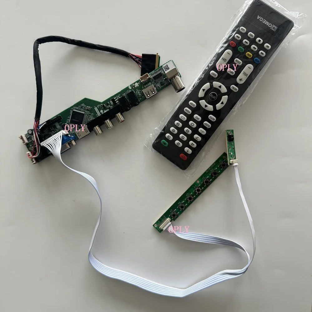 Kit de placa controladora de TV compatible con HDMI, RF, USB, AV, Audio VGA para LG LP156WH3 LP156WH3-TLAA, pantalla LED de 15,6 pulgadas, 1366x768, pantalla LCD