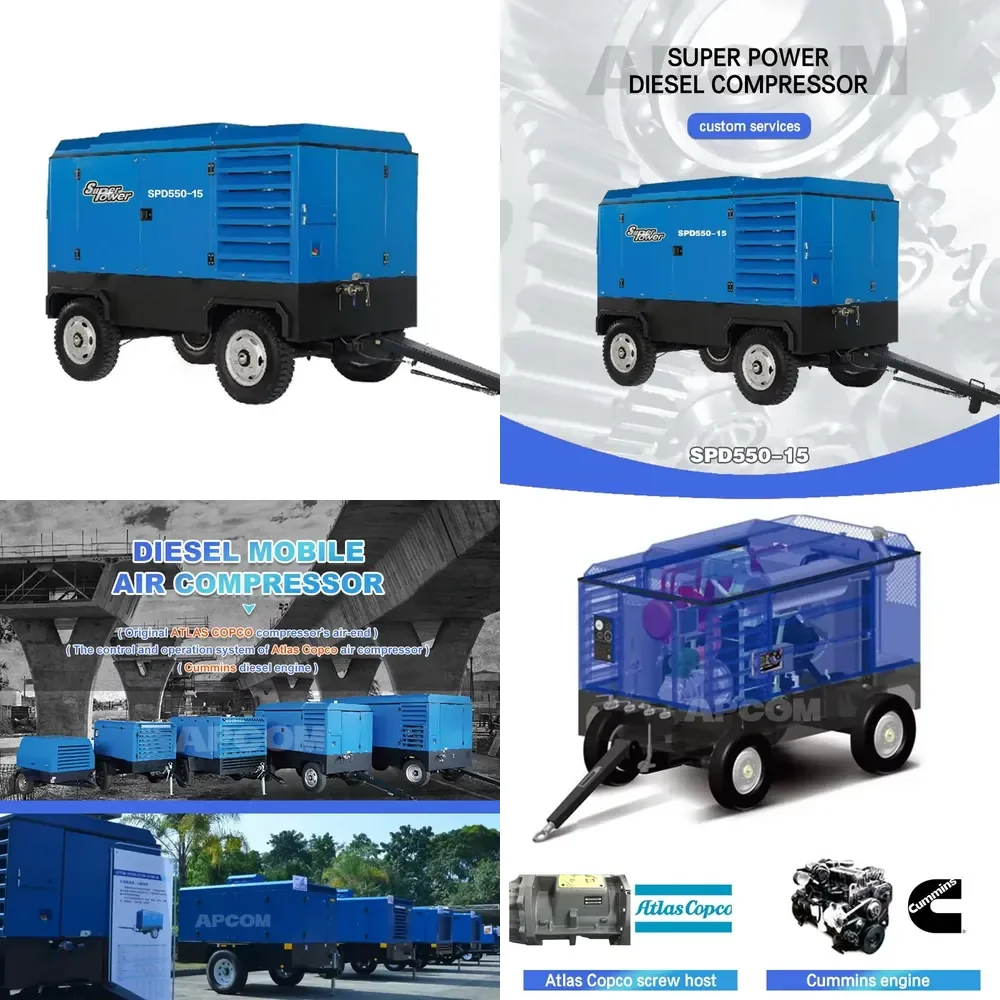 Compresseur à vis LUY150-15 Air-end 15 bars 550 CFM