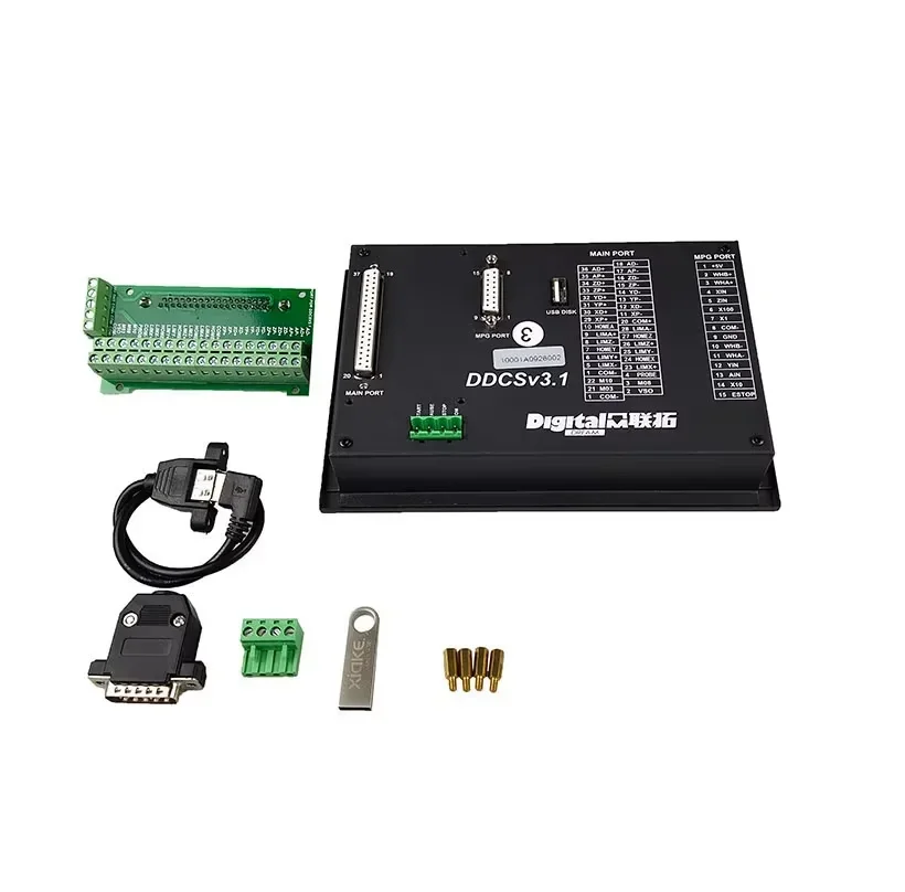 CNC Router 3/4-axis Kit Controller DDCSV3.1 + Stepper Motors Drives 2NS556A For Around 3NM NEMA23/34 motor