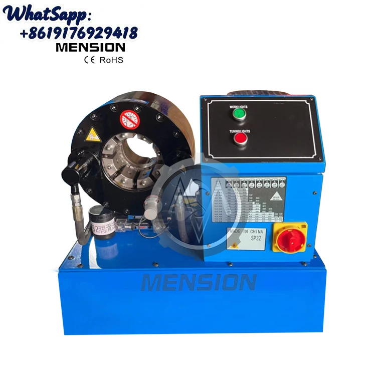 

Workshop SP52 Hydraulic Hose Crimping Press Machine P32 Cable Pipe Fitting Excavator High Pressure Oil Hose Assembly Making
