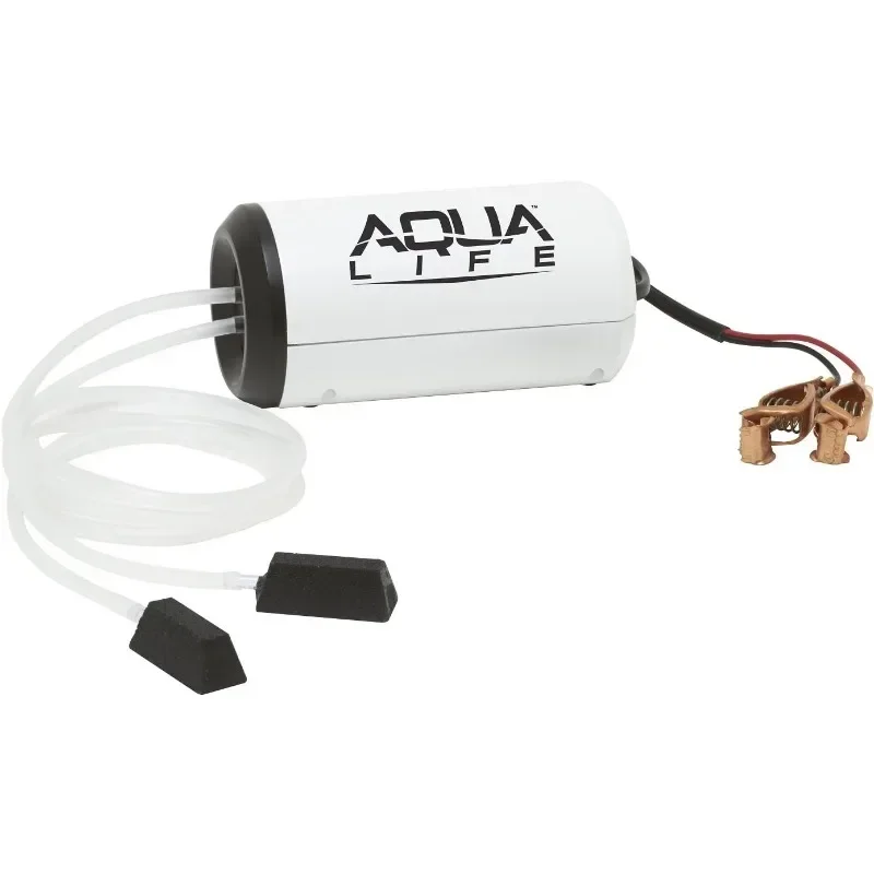 Aqua-Life Dual Output Aerator Available in 12V and 110V 50-Gallon & 100-Gallon Capacities