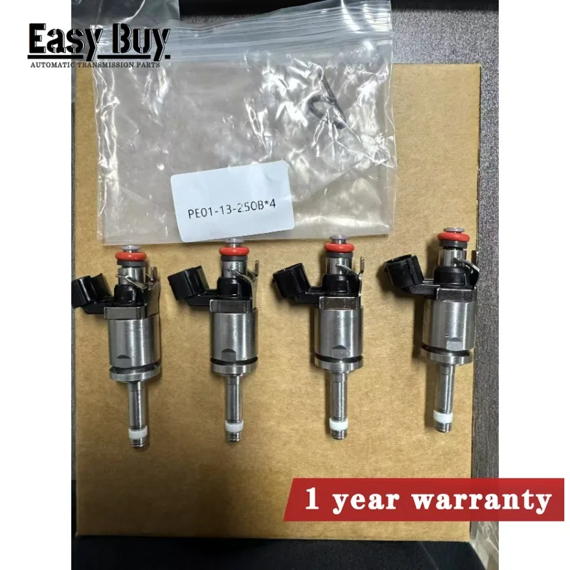 

4Pcs PE01-13-250B Fuel Injectors Suit For Mazda 3 CX-5 13-16 2.0L