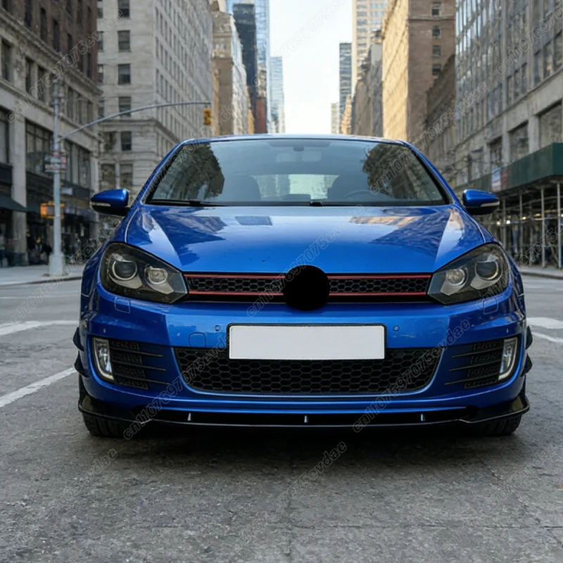 For VW Golf6 MK6 GTI GTD 2009 2010 2011 2012 2013 Automobile Front Bumper Lip Sports Spoiler ABS Splitter Body Modification Kit view 6