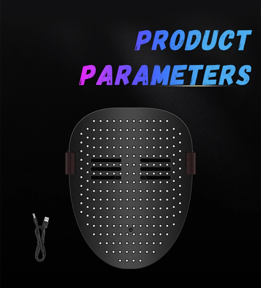 Masque LED à Visages Changeants – Détection de Gestes – photo 3