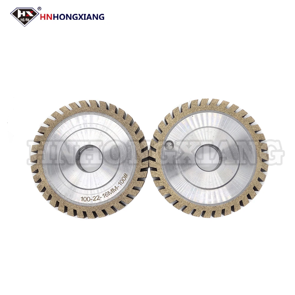 High Quality! Flat Edge CNC Full Segmented 100x22xFE8/10/12/14/15/16/17mm With Cooling Holes (1a1-s)peripheral Daimond Wheel