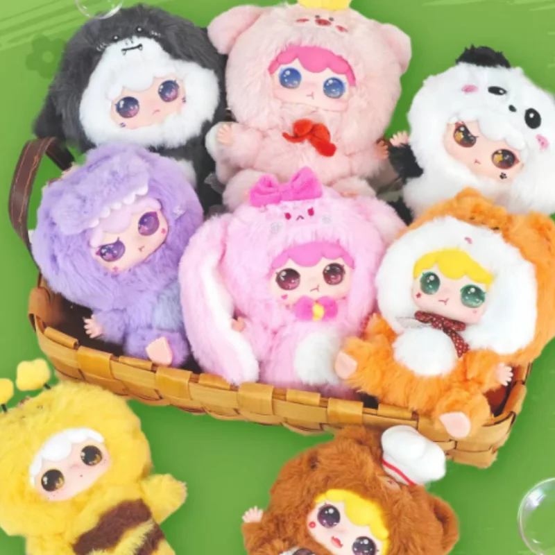 Kimipapa Animal Series Mystery Plush Blind Box  Bag Plush Doll Figure Cute Collectible Gift Bag Charm Ornament Handmade Souvenir