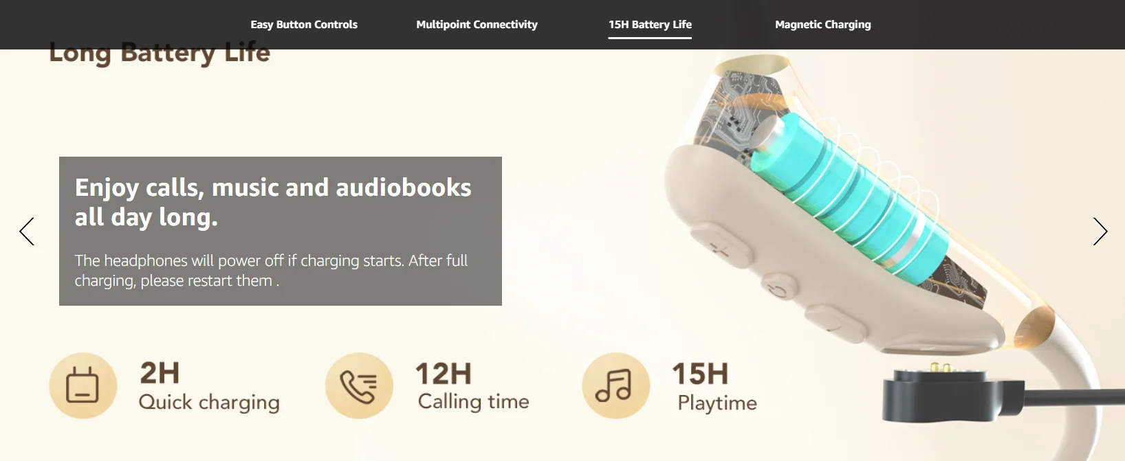 Nuroum Open-Ear Kabellose Kopfhörer Bluetooth 5.3 Headset mit Geräuschunterdrückungsmikrofon für Arbeit, Büro, Callcenter, Komfortable Ohrbügel-Kopfhörer Freisprecheinrichtung für PC, Laptop, Mobiltelefon, Teams, Zoom-Meetings, Fernarbeit – Detail 7