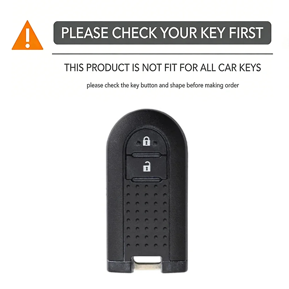 New Car Key Case Cover for Toyota Rush/Daihatsu Tanto Custom LA600S Moovecanvas LA800S Remote Control Silica Gel Key Cover Cap
