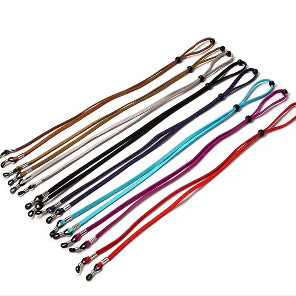 Holder PU Leather Reading Glasses Retainer Gold Color Glasses Lanyard Leather Glasses Strap Glasses Chains Sunglasses Chains