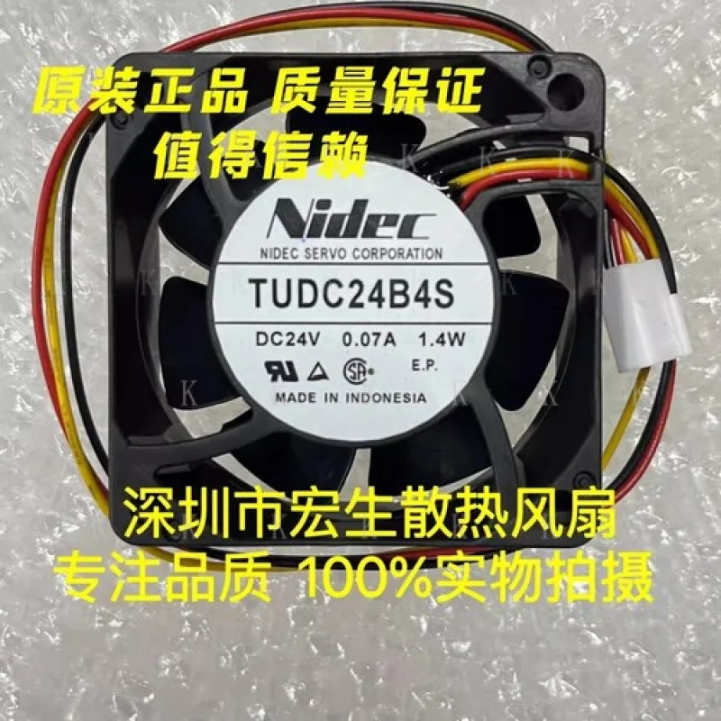 

C for Nidec TUDC24B4S 6025 DC24V 0.07A 1.4W 6CM 3-Pin Inverter Cooling Fan