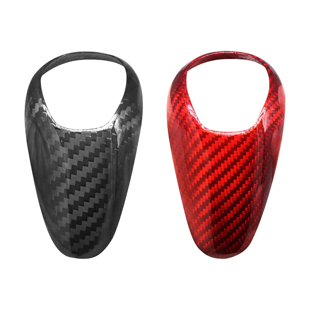 Car Interior Gear Shift Knob Cover Carbon Fiber Stickers Trim Decorated Black/Red for BMW F10 F12 M2 M3 M4 M5 X5M X6M