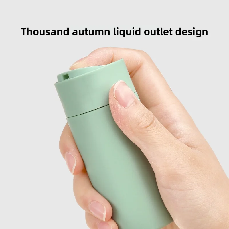  مجموعة مكونة من 6 قطع من زجاجات السفر المصنوعة من السيليكون المقاومة للتسرب - أنابيب ضغط قابلة لإعادة الملء للشامبو والغسول والكريمة وحاويات مستحضرات التجميل #3