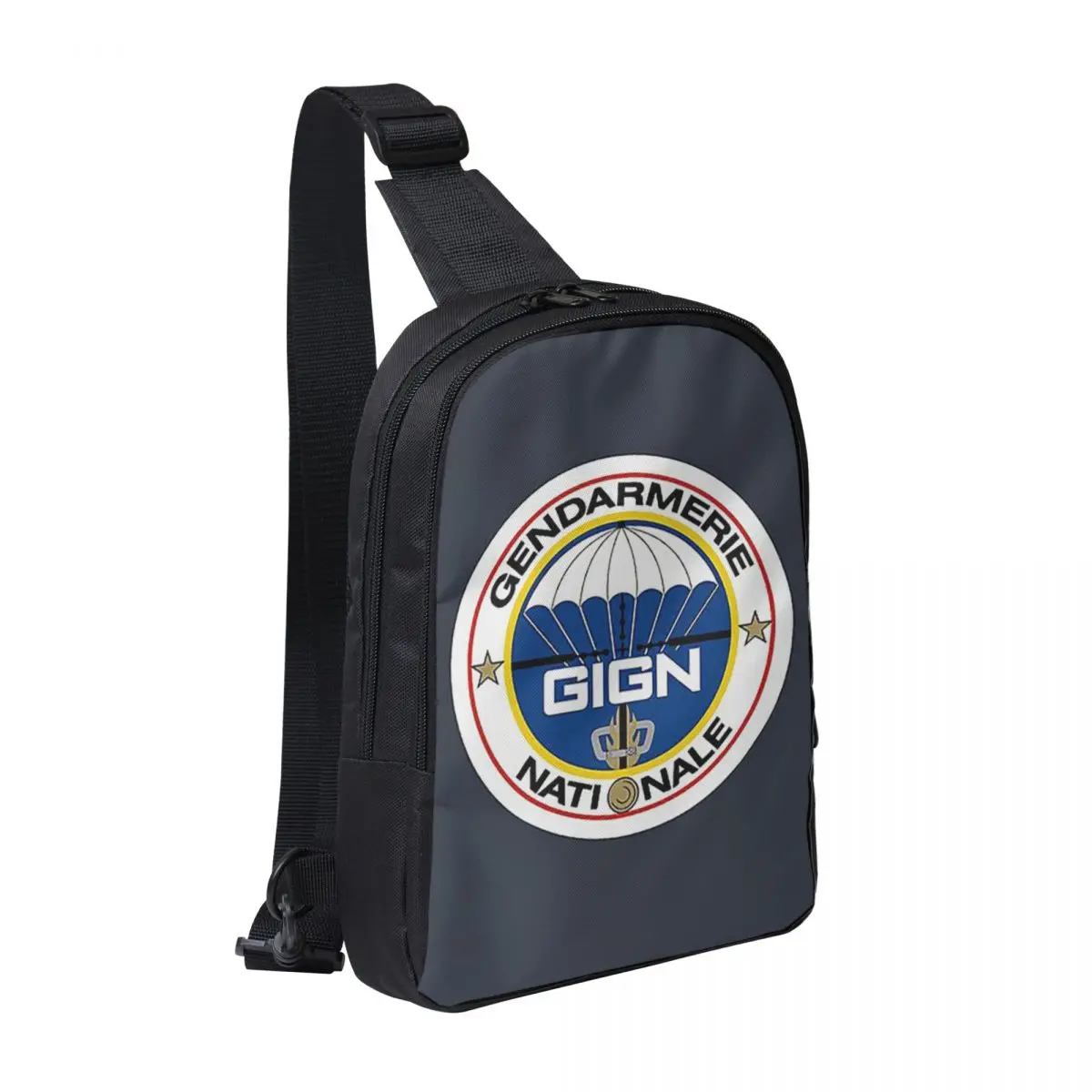 

National Gendarmerie Intervention Group - GIGN (France) Chest Bag Men Sling Crossbody Backpack Chest Bag Daypack Shoulder Bag