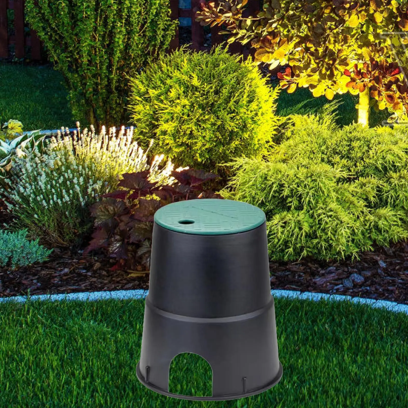 Premium Portable Valve Box with Lid Underground Water Valve Case for Garden Hose Connector and Lawn Yard