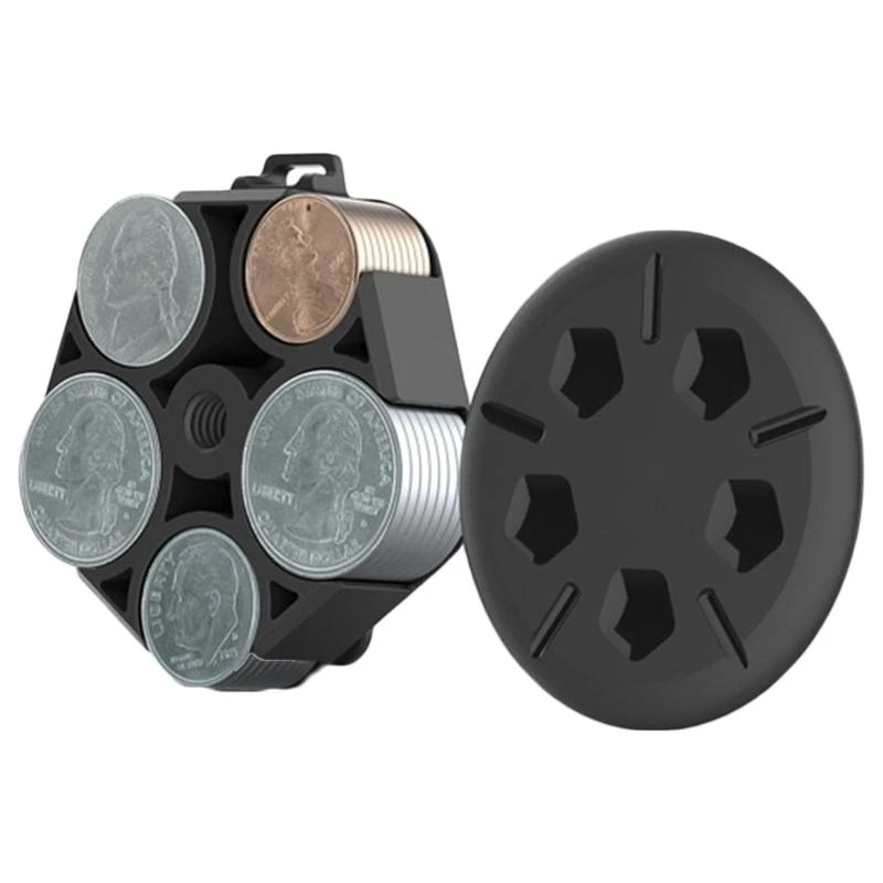

Coin Holder for Car Change Box 5-grid Coin for Case Plastic Coin Dispe