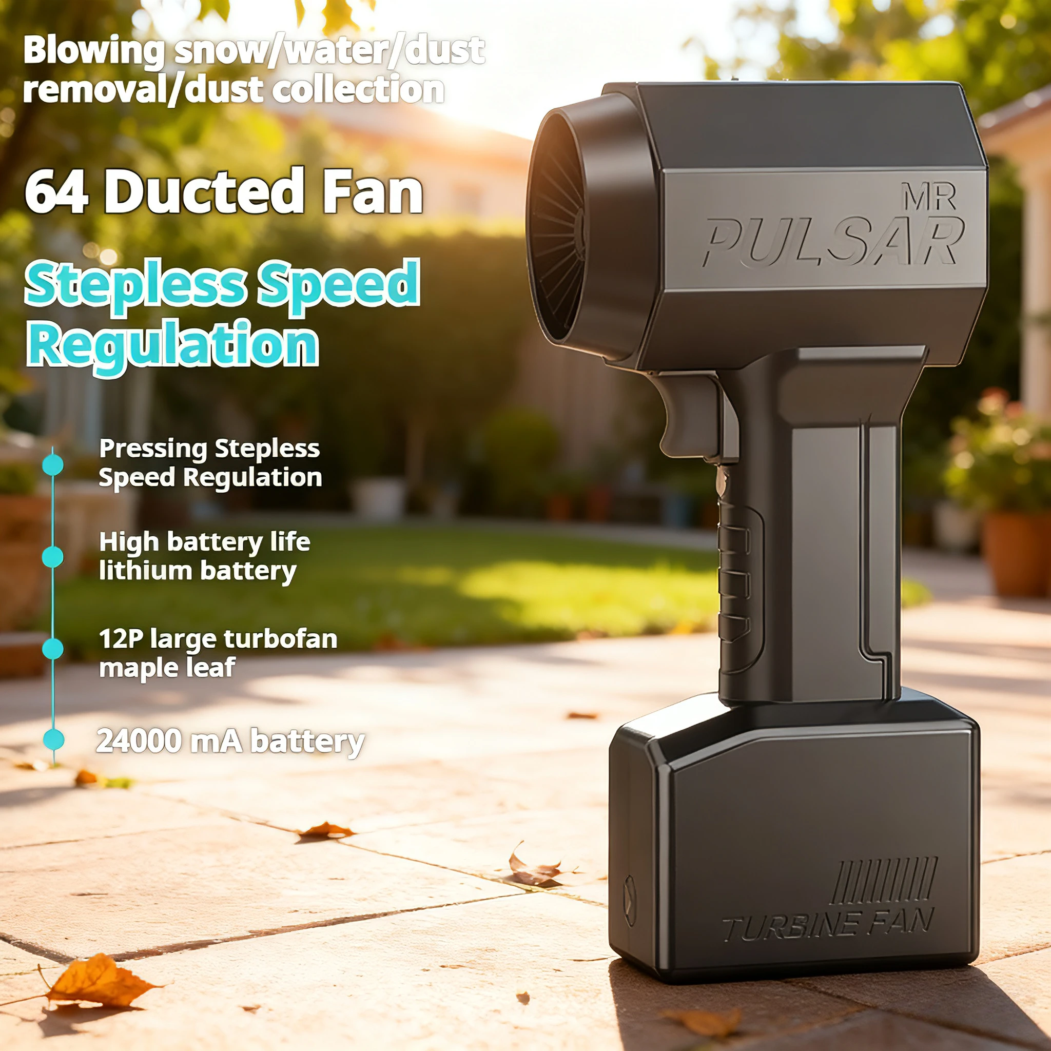 

Высокопроизводительный вентилятор с турбонаддувом, работающий на 750000 оборотов в минуту, с широким спектом применения, очистителем от пыли для снега.