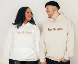 Love Like Jesus Hoodies Autumn Winter Christian Bible Men Women Hip Hop Pullover Comfortable Fleece Thick Warm Sweatshirts