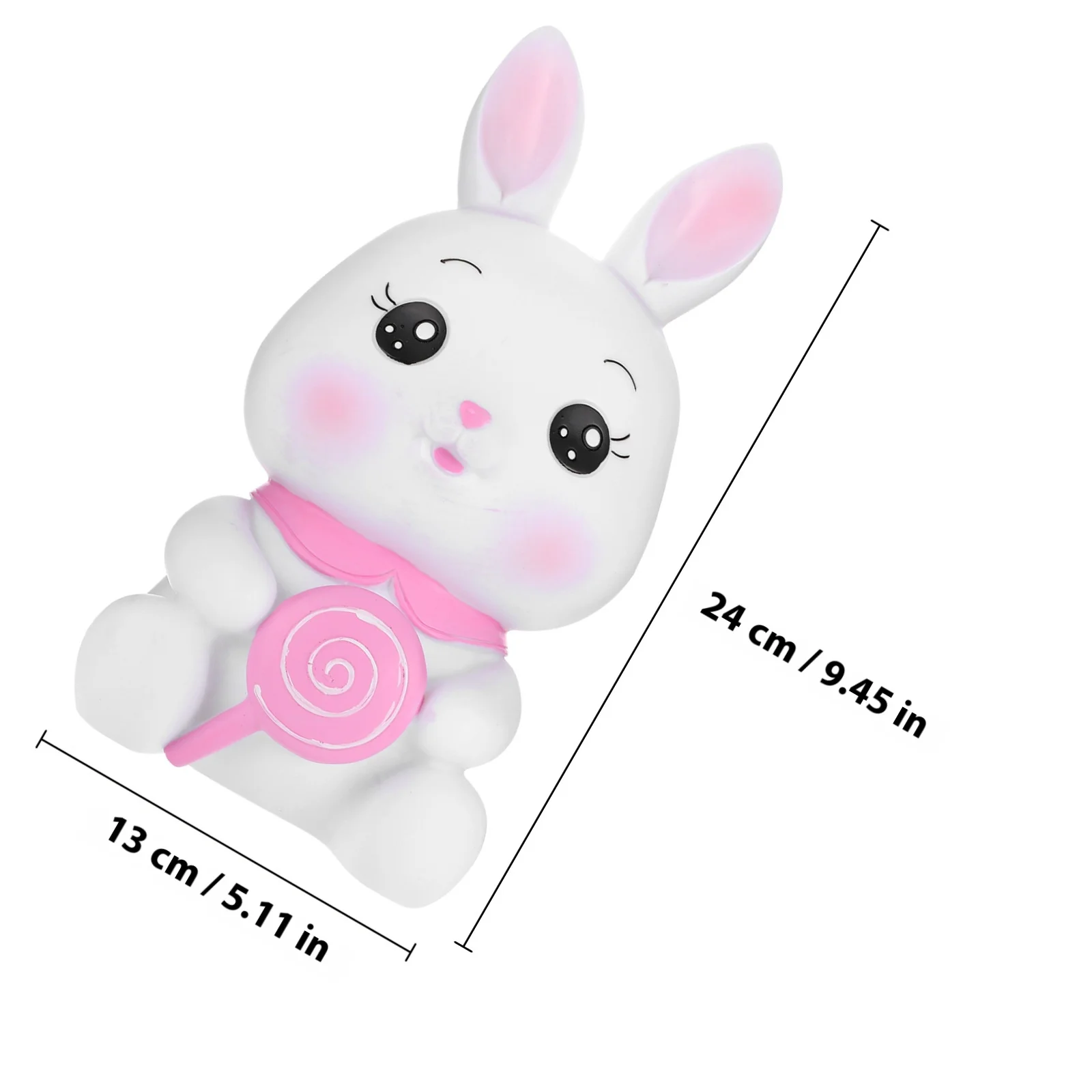 Anti-Drop Vinyl Coin Bank Bunny Piggy Bank For Kids Money Saving Box Desktop Decoration Cartoon Container Home Saving Box