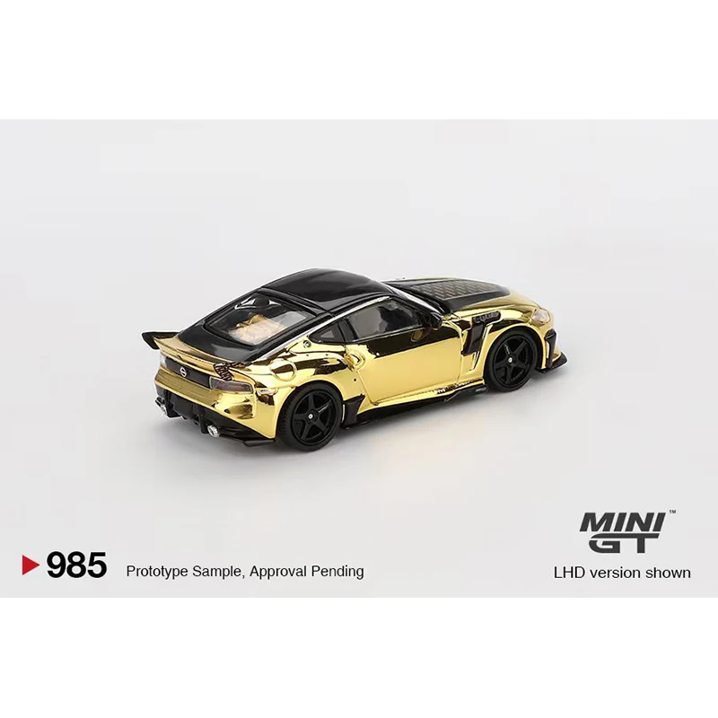 MINIGT 985 *CHASE* 1:64 Nissan Z VeilSide FFZ400 مجموعة نماذج سيارة من الكروم الذهبي #5