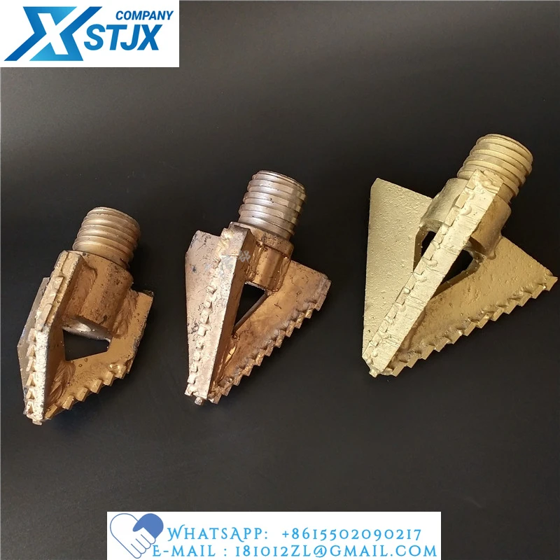 Special 60 twist drill stem tri blade drill bit tri-blade drill bit 110-200 for DTH drilling machine