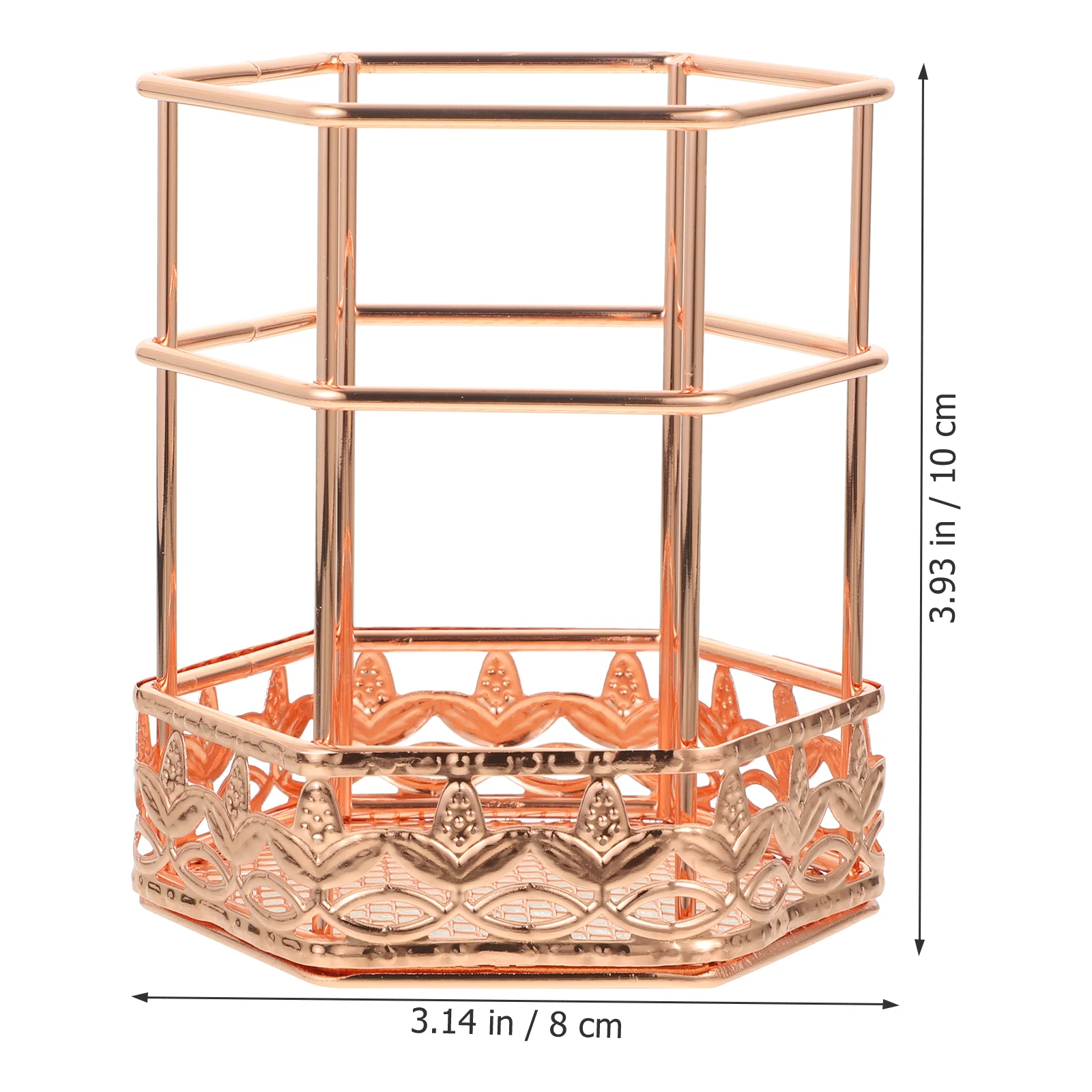 Pen Organiser Holder Work Desk Multifunctional Rose Gold Organizers and Storage Wrought Iron Holders