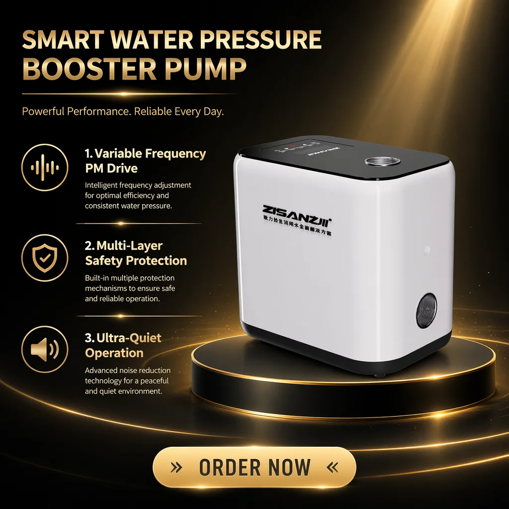 EC35 400W High Pressure Permanent Magnet Inverter Automatic Water Pressure Booster Pump OEM for Household Tap Water