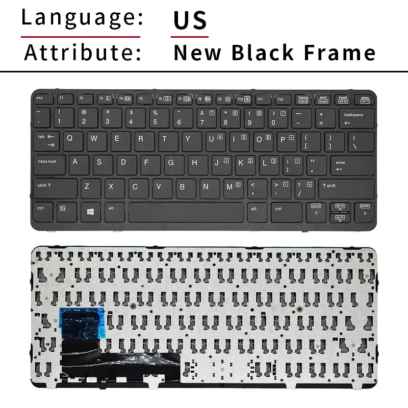 New US Russian Laptop Keyboard For HP EliteBook 820 G1/820 G2/720 G1/720 G2/725 G1/725 G2/825 G1/825 G2/828 G1/828 G2/776451-091