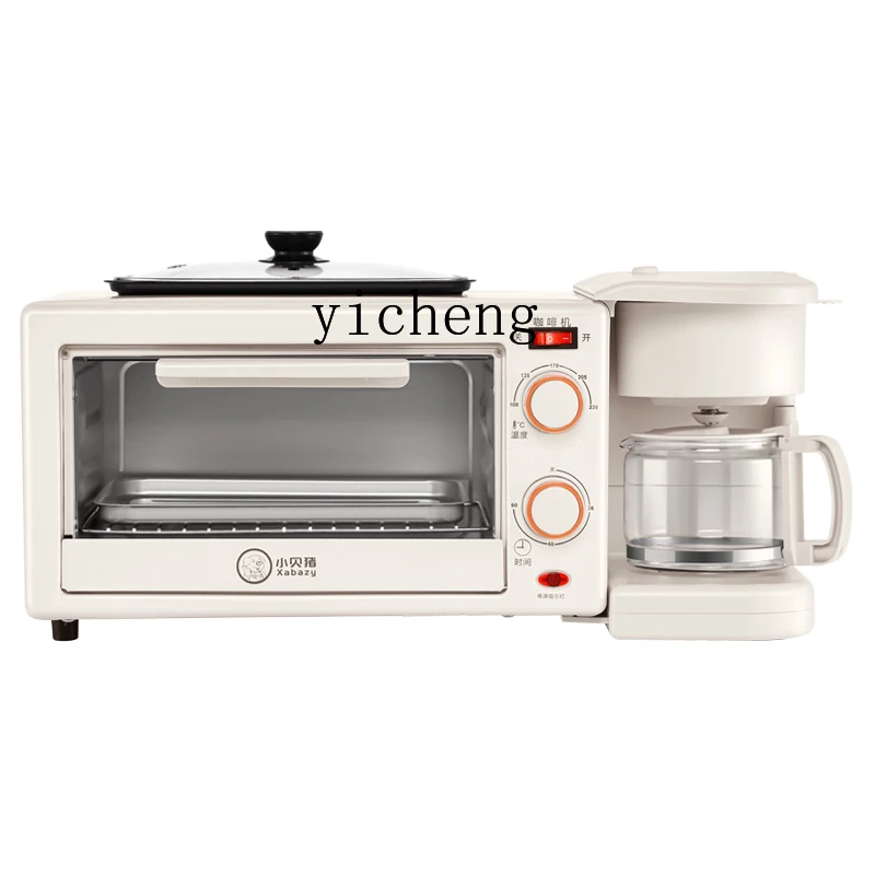 

Breakfast Machine Three-in-One Household Multi-Functional Small Cooking Machine Coffee Hot Milk Mini Electric Oven