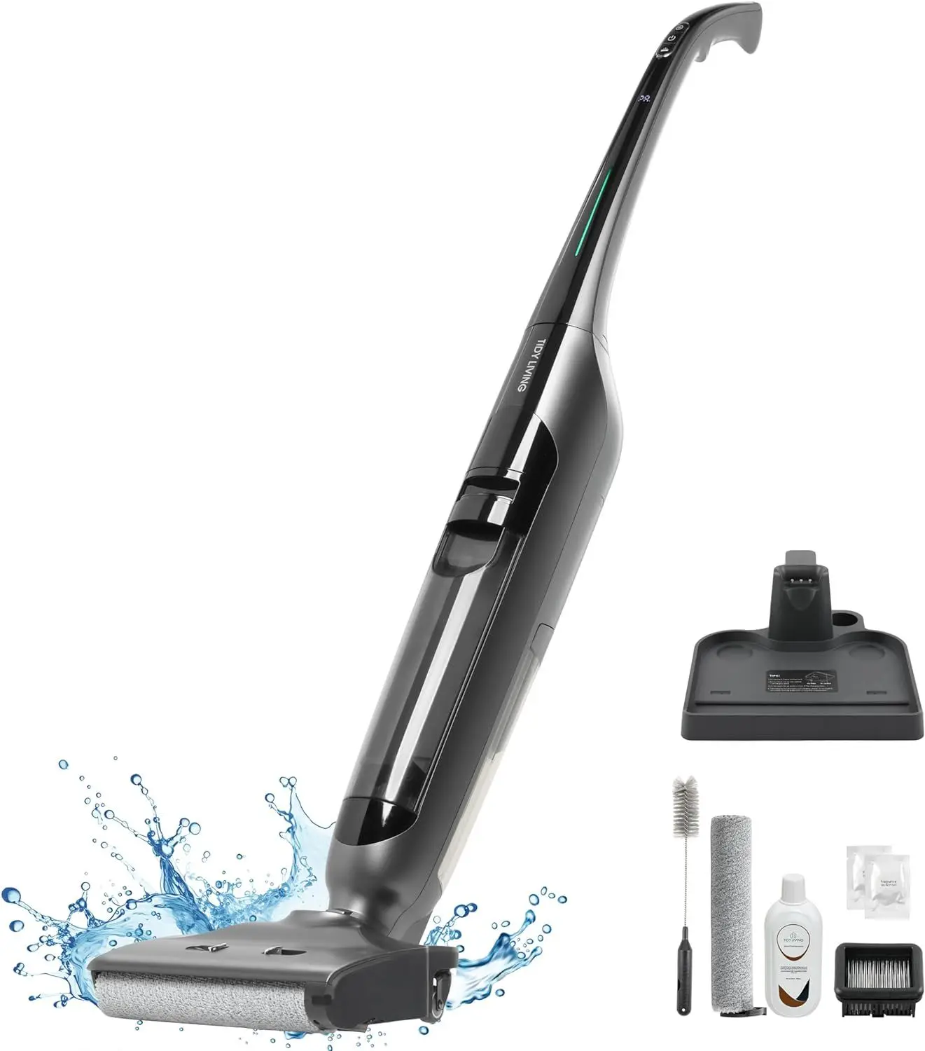 Wet Dry Vacuum Cleaner for Home, Cordless Vacuum and Mop Combo with Self-Cleaning & Aromatherapy, 50Mins Long Runtime, Stick