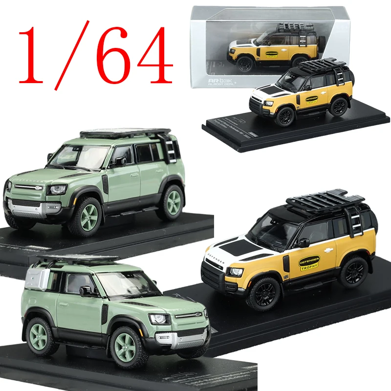 

AR Box Diecast 1/64 Scale Land Rover Alloy Model Cars Land Rover Guard 110 90 2022 Play Vehicles Toys for Boys Gift Original Box