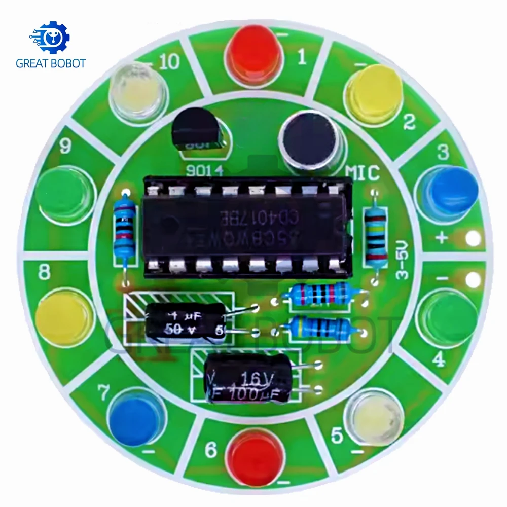 BS CD4017 colorful voice contr - Diy Electronics Lab recension och pris
