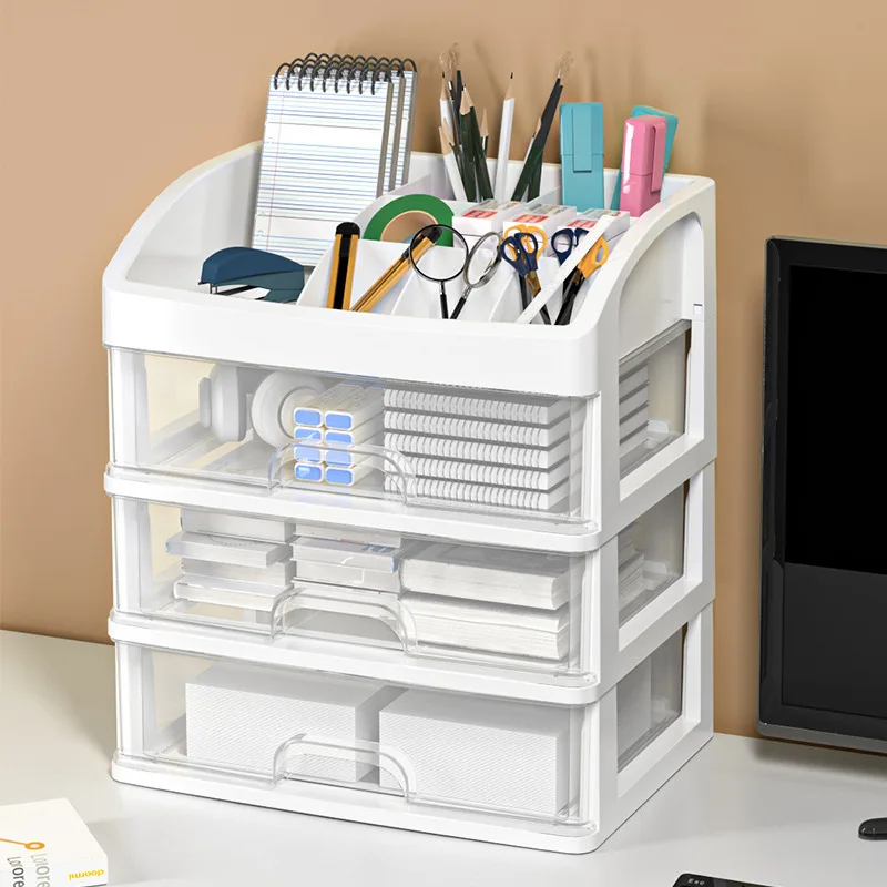 Aoliviya Desktop Storage Box Cosmetics Storage Rack Manicure Implement Lipstick Case Drawer Sundries Mask Rack