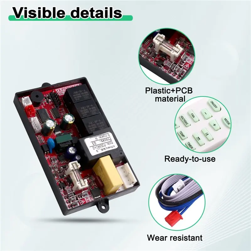 [NEW!CCDD】 PG528 For Fixed-Frequency Wall-Mounted Air Conditioner Control Board Cooling/Heating+ Display Only
